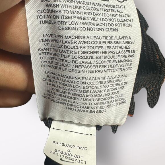 Nike Full Zip Hoodie‎ Red Tag Men's Size Small Marbled Activewear Soft Orange - Picture 8 of 8